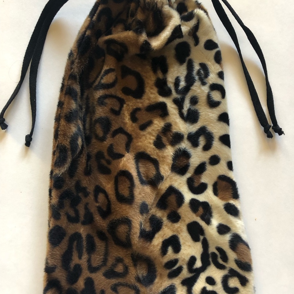 Cheetah Fur Micro Fleece Bag Pouch